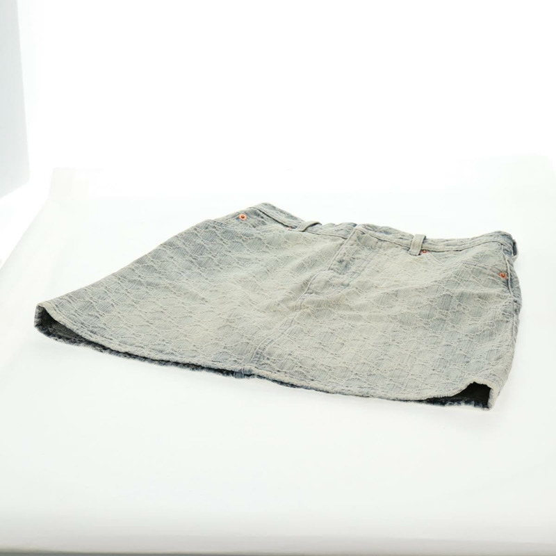 【日本直送】GUCCI GG 提花牛仔半身裙 淺藍色 678789 正品 144315-4