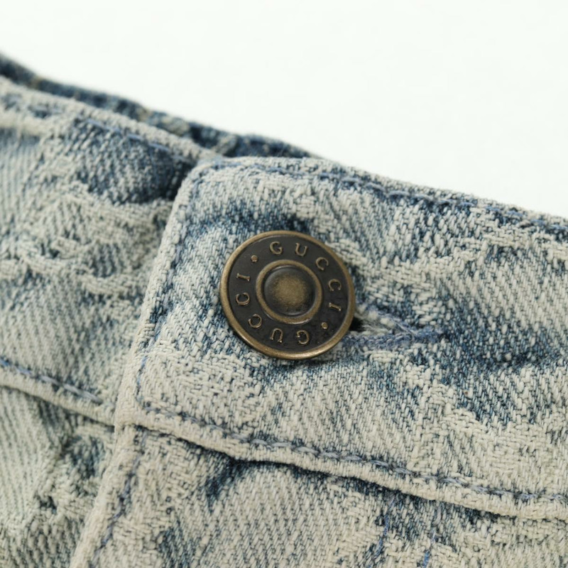 【日本直送】GUCCI GG 提花牛仔半身裙 淺藍色 678789 正品 144315-6