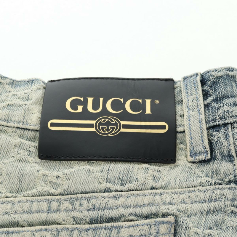 【日本直送】GUCCI GG 提花牛仔半身裙 淺藍色 678789 正品 144315-9