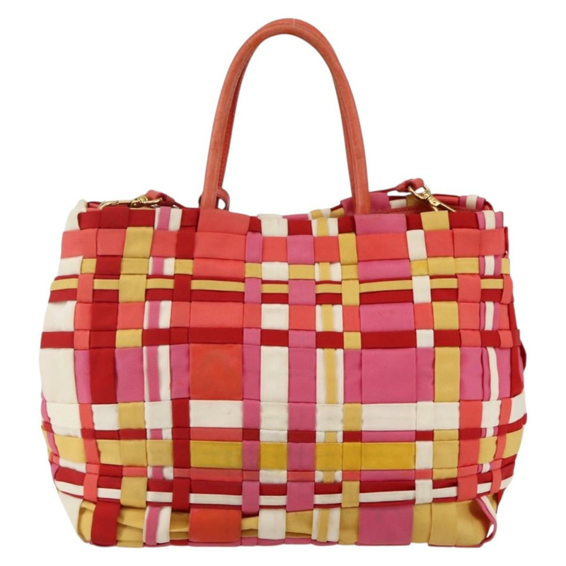 【日本直送】PRADA 手提包 尼龍 2 向 多色 金色 正品 kk565-1