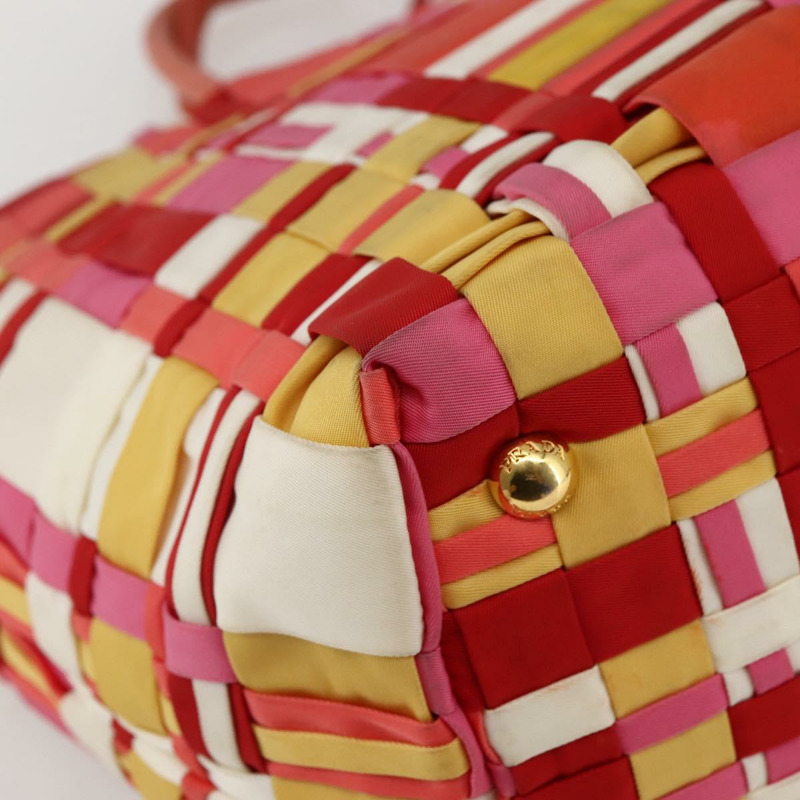 【日本直送】PRADA 手提包 尼龍 2 向 多色 金色 正品 kk565-16
