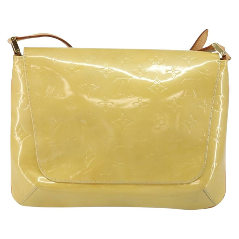 【日本直送】路易威登 Monogram Vernis Thompson Street 包米色 M91301 LV 正品 gh928-1