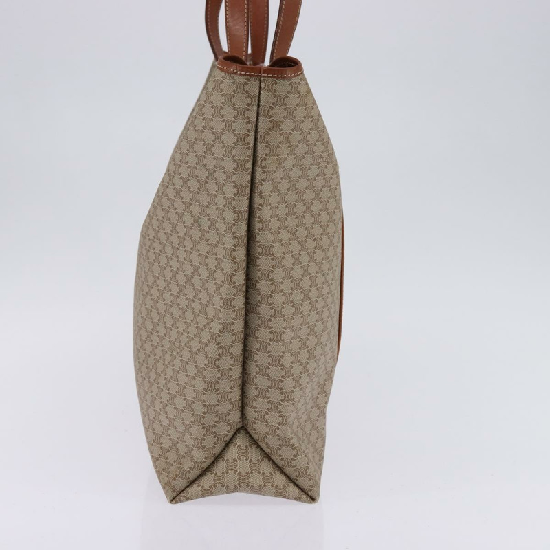 【日本直送】CELINE Macadam 帆布肩背包 PVC 米色金色 正品 144633-2
