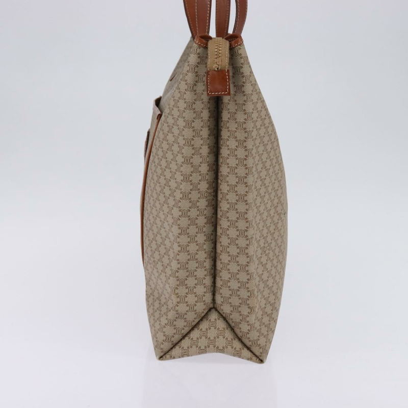 【日本直送】CELINE Macadam 帆布肩背包 PVC 米色金色 正品 144633-3