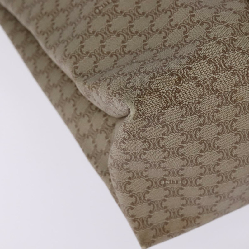 【日本直送】CELINE Macadam 帆布肩背包 PVC 米色金色 正品 144633-8