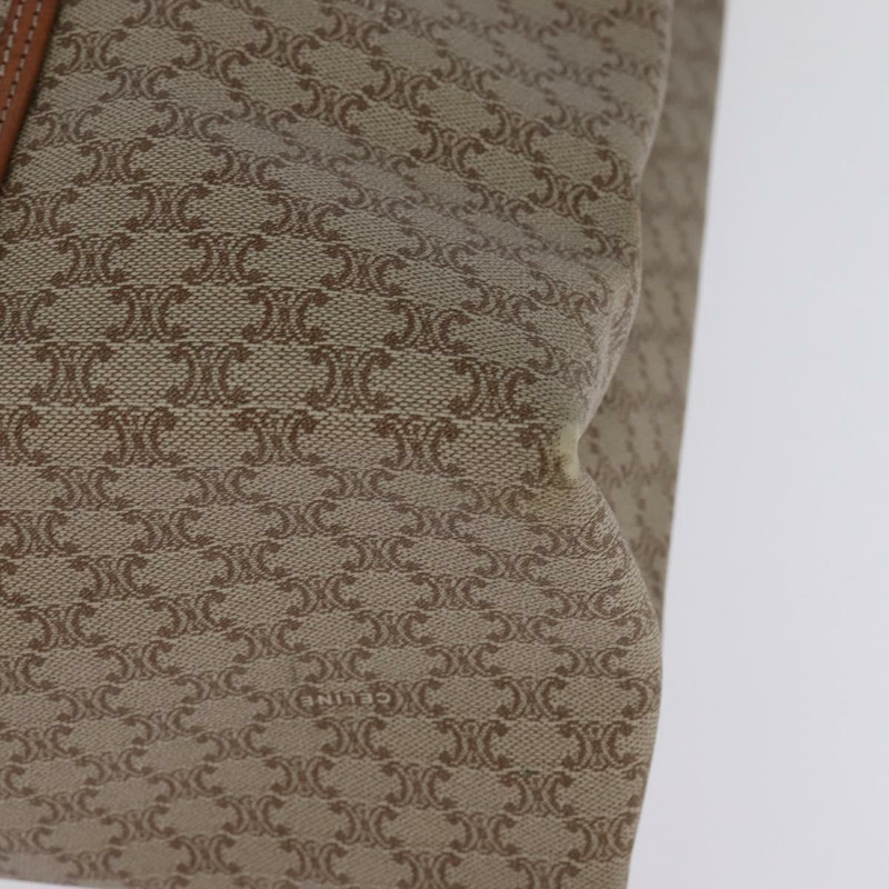【日本直送】CELINE Macadam 帆布肩背包 PVC 米色金色 正品 144633-13