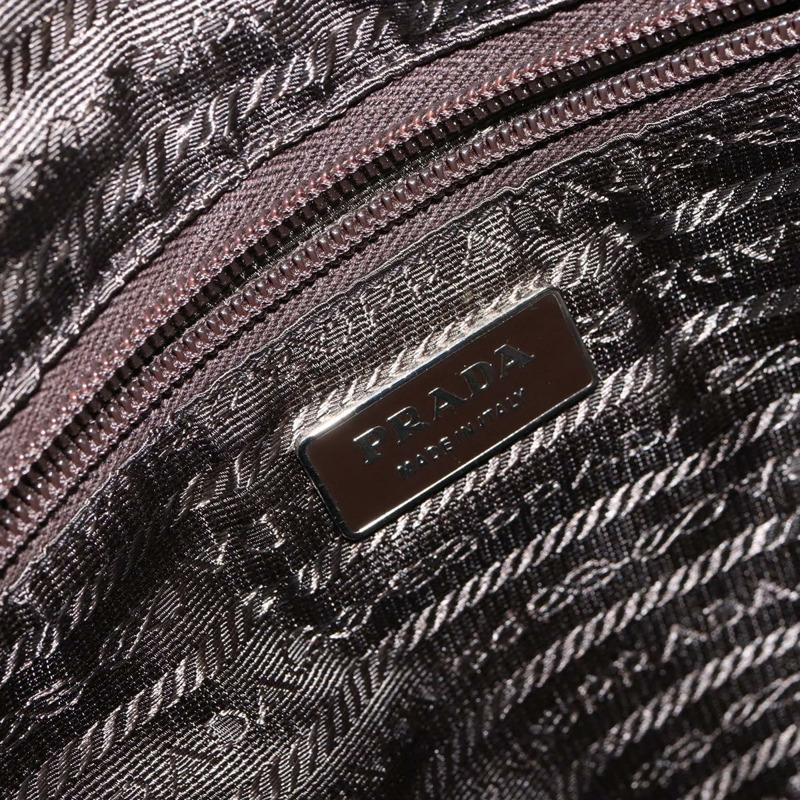 【日本直送】PRADA 手提包 羊毛 銀棕色 正品 145165-18