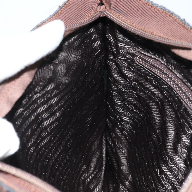 【日本直送】PRADA 手提包 羊毛 銀棕色 正品 145165-20