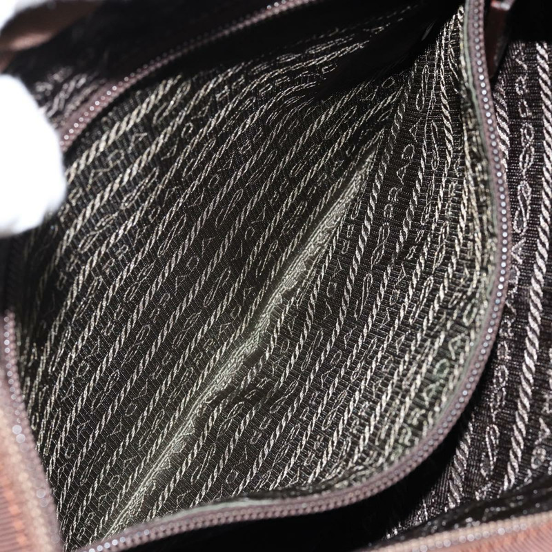 【日本直送】PRADA 手提包 羊毛 銀棕色 正品 145165-21