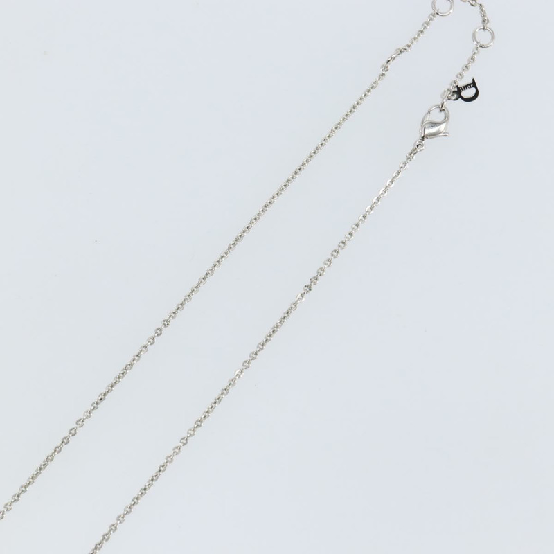 【日本直送】Christian Dior 首字母吊墜項鍊 金屬 銀色 正品 146063-10
