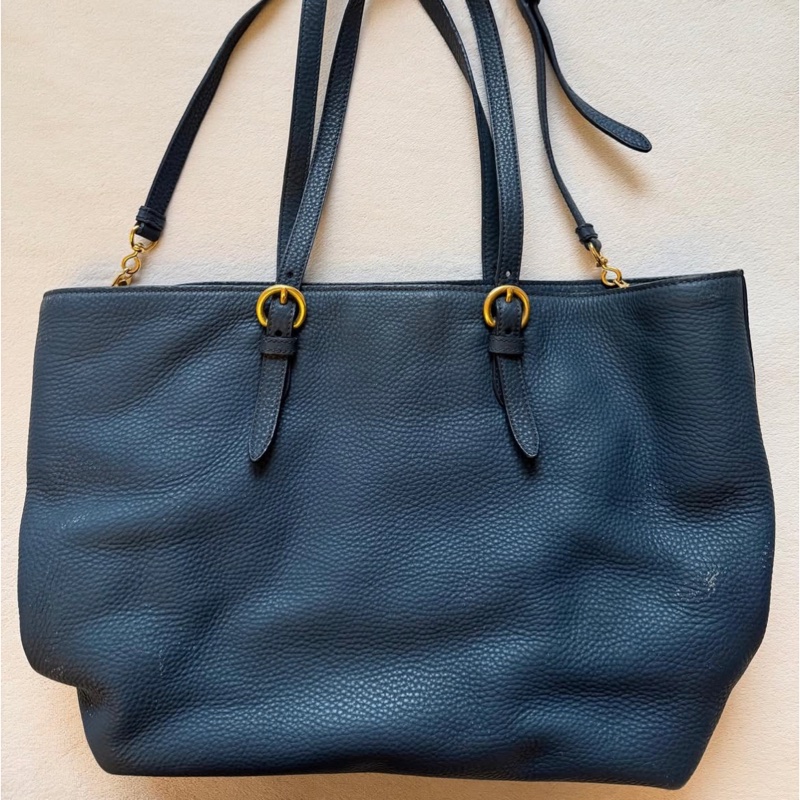 Miumiu肩背兩用包 牛皮 附保卡 附可拆斜背帶-7