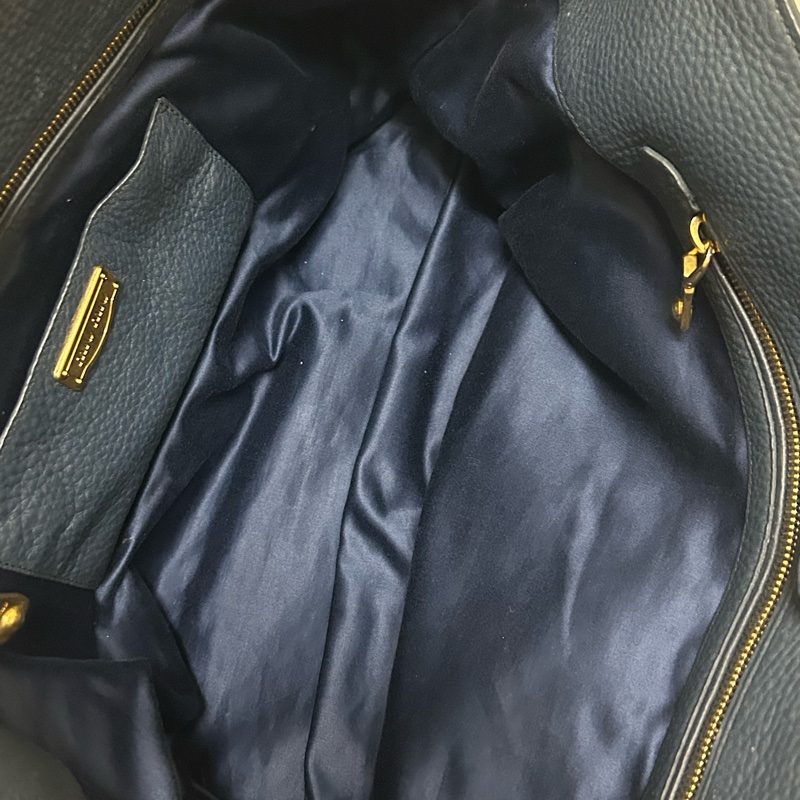 Miumiu肩背兩用包 牛皮 附保卡 附可拆斜背帶-16