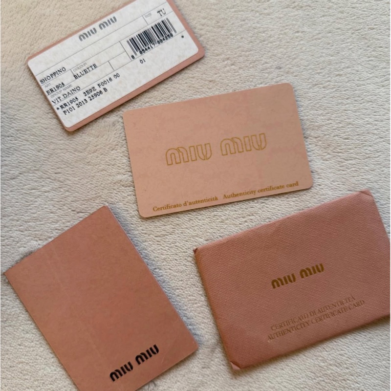 Miumiu肩背兩用包 牛皮 附保卡 附可拆斜背帶-20