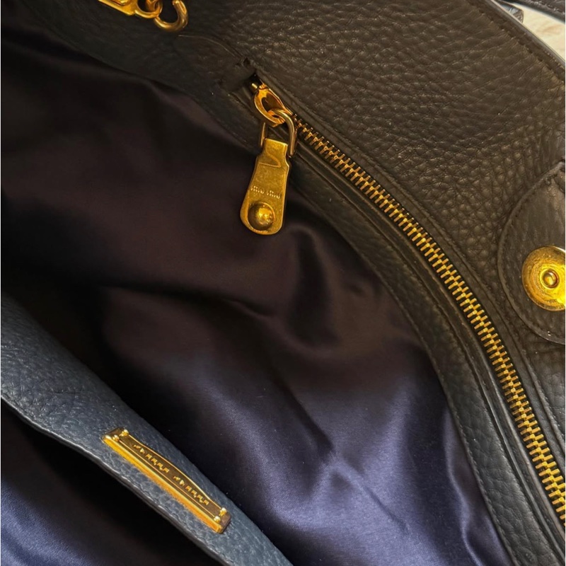 Miumiu肩背兩用包 牛皮 附保卡 附可拆斜背帶-25