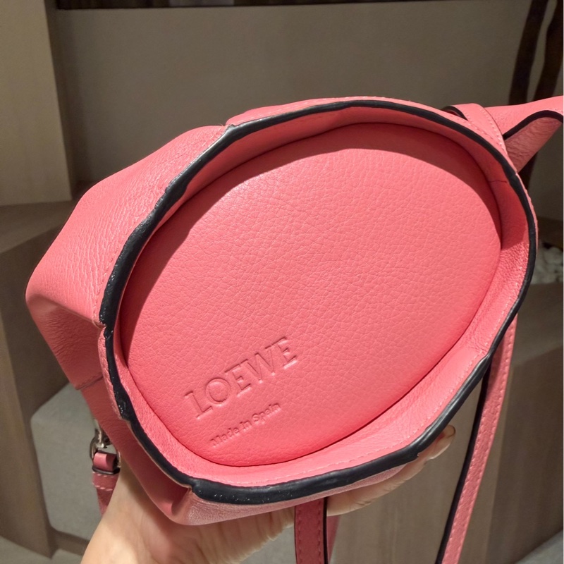 LOEWE 羅威 Elephant 糖果粉 大象造型 小牛皮 肩背包 側背包 斜背包 手提包-32