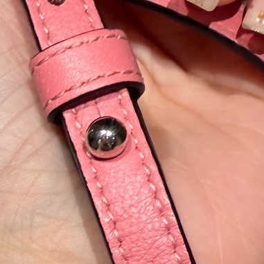 LOEWE 羅威 Elephant 糖果粉 大象造型 小牛皮 肩背包 側背包 斜背包 手提包-42