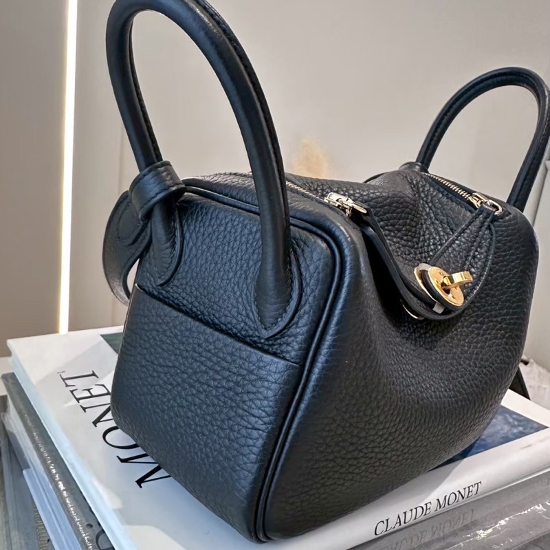 HERMES Mini Lindy 黑金 B刻-2
