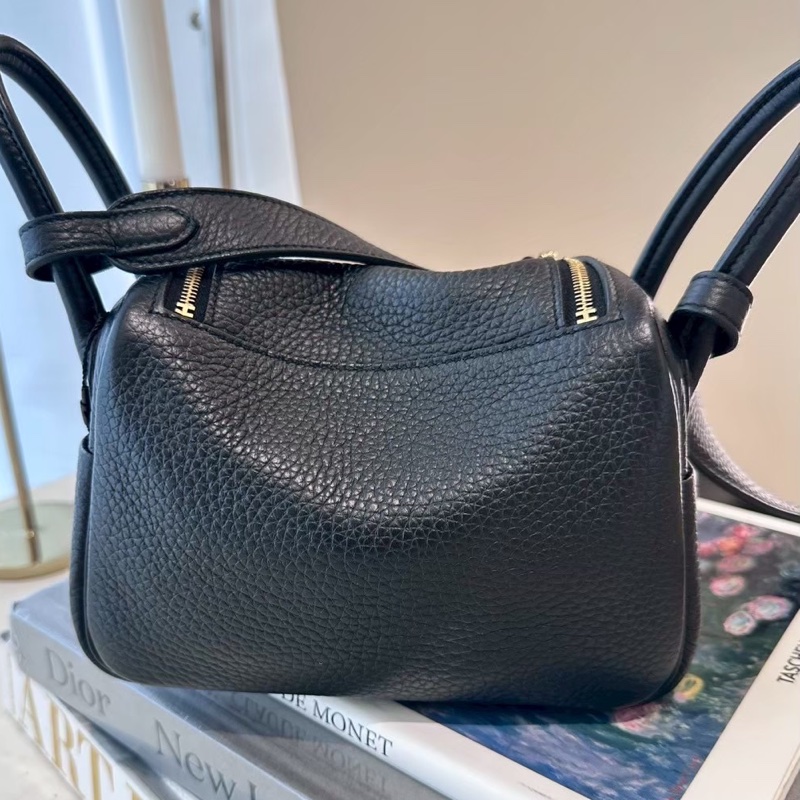 HERMES Mini Lindy 黑金 B刻-5