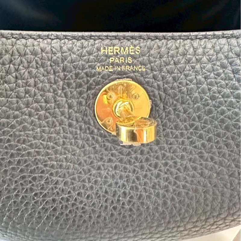 HERMES Mini Lindy 黑金 B刻-7