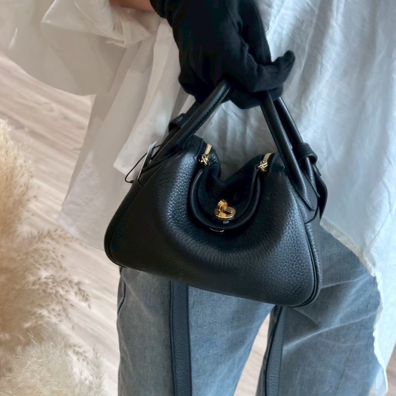 HERMES Mini Lindy 黑金 B刻-11