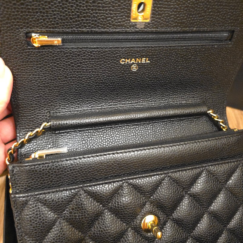Chanel woc 書包釦 荔枝紋牛皮-2