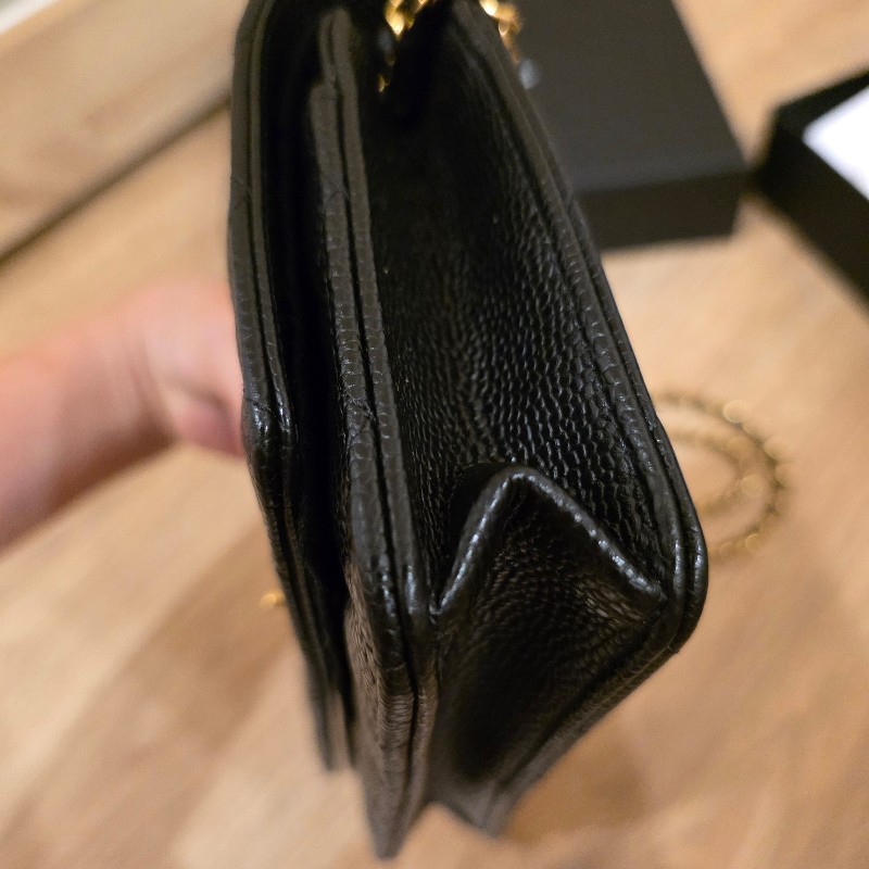 Chanel woc 書包釦 荔枝紋牛皮-6