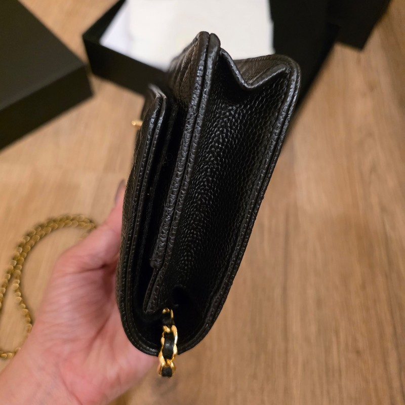 Chanel woc 書包釦 荔枝紋牛皮-7