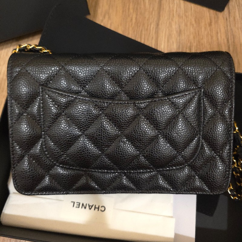 Chanel woc 書包釦 荔枝紋牛皮-8
