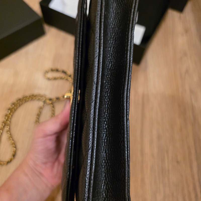 Chanel woc 書包釦 荔枝紋牛皮-12