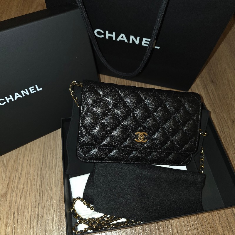Chanel woc 書包釦 荔枝紋牛皮-21