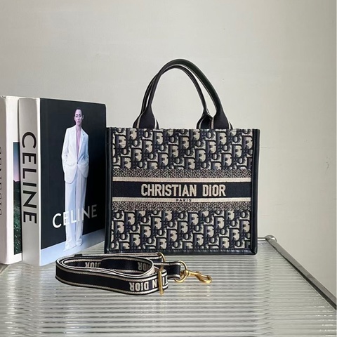 DIOR/迪奧 BookTote 新款老花小號托特，尺寸：26*12*21cm