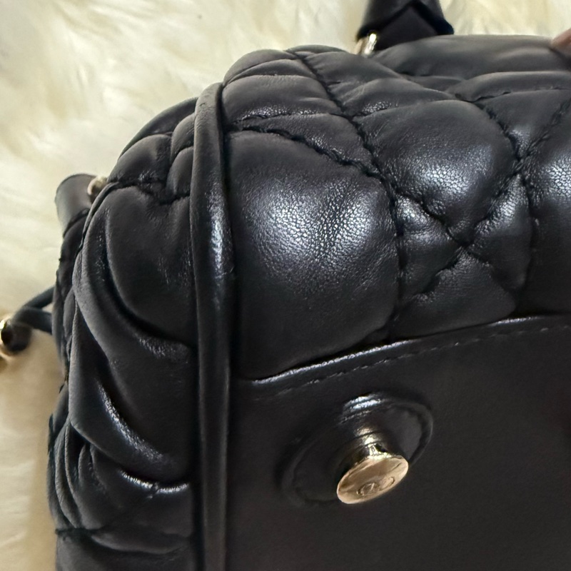 🔥大降價 出清 Dior 黛妃 手提包 CD 經典 菱格 真皮 黑色 金扣 優雅 名媛風 LADY DIOR 氣質 精品 二手-8