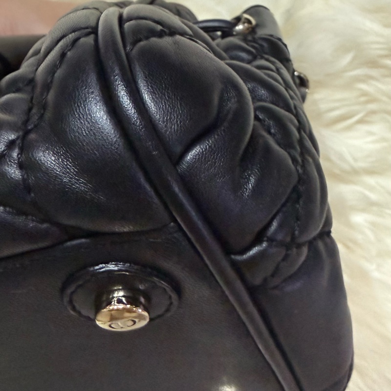 🔥大降價 出清 Dior 黛妃 手提包 CD 經典 菱格 真皮 黑色 金扣 優雅 名媛風 LADY DIOR 氣質 精品 二手-14