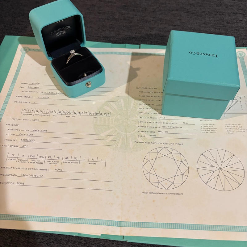 Tiffany 0.27六爪鑽💍-17