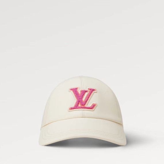 LV/路易威登棒球帽白色粉色刺繡 logo ，好價得 ️ （可以調節大小嘅）-5