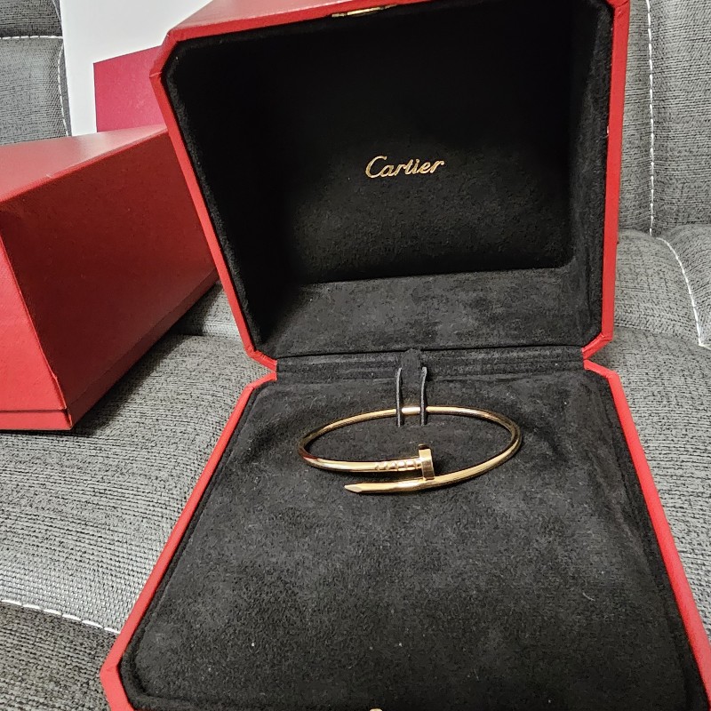 Cartier 手環(16號.玫瑰金.小型款)-1