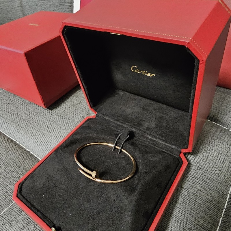 Cartier 手環(16號.玫瑰金.小型款)-9