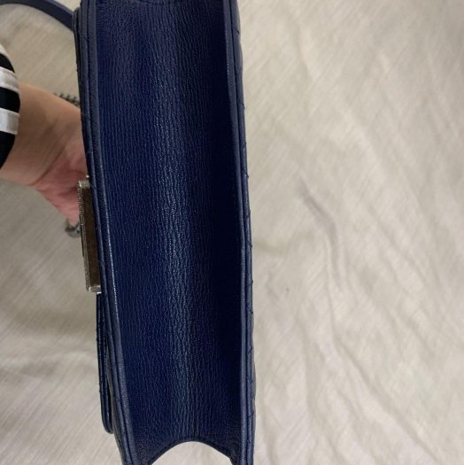 小巴黎二手名牌真品Chanel handle 郵差包 帥氣風 軍裝風格 非常帥氣  有卡-8