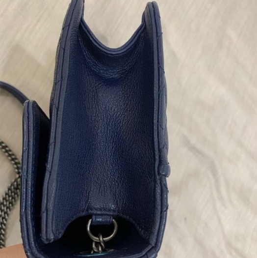 小巴黎二手名牌真品Chanel handle 郵差包 帥氣風 軍裝風格 非常帥氣  有卡-10