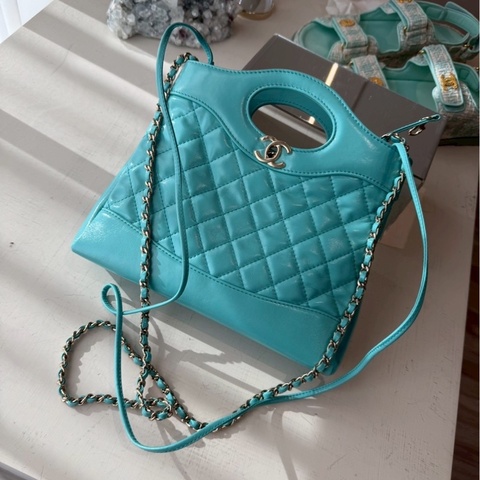 CHANEL 31 Mini 蒂芬妮藍色 🩵防塵袋/全新🩵
