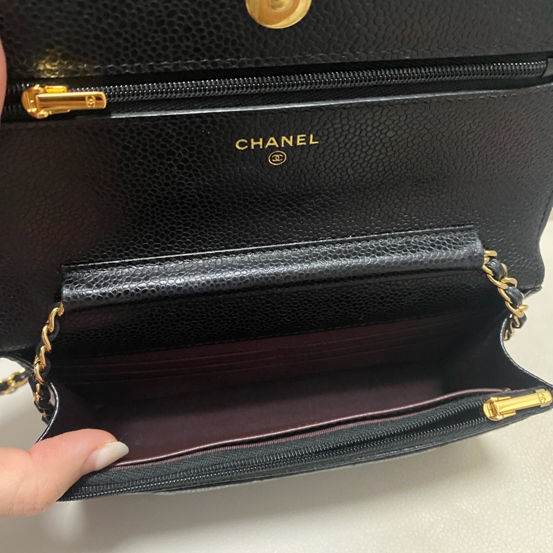 woc 經典款 Chanel 金 荔枝款-1