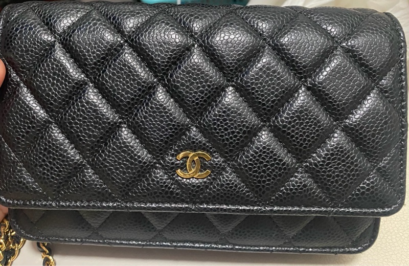 woc 經典款 Chanel 金 荔枝款-3