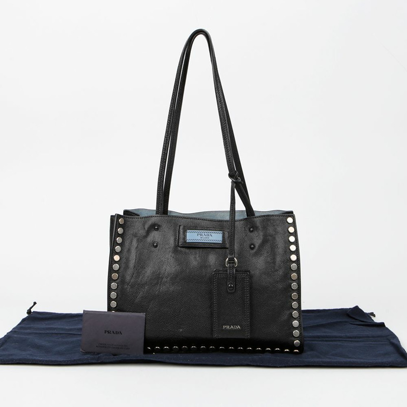 PRADA 1BG121 禮儀鉚釘肩背包-0