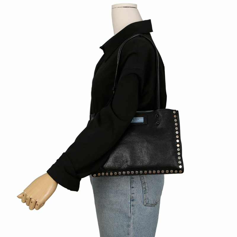 PRADA 1BG121 禮儀鉚釘肩背包-9