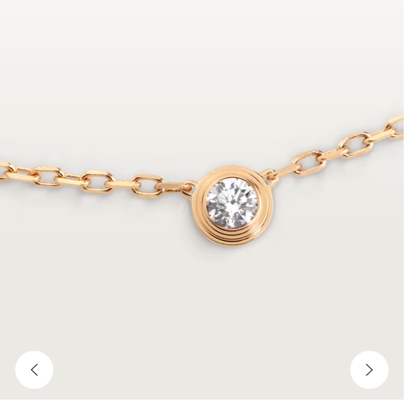 CARTIER D'AMOUR吊墜 圓形明亮式切割鑽石 小型款-1