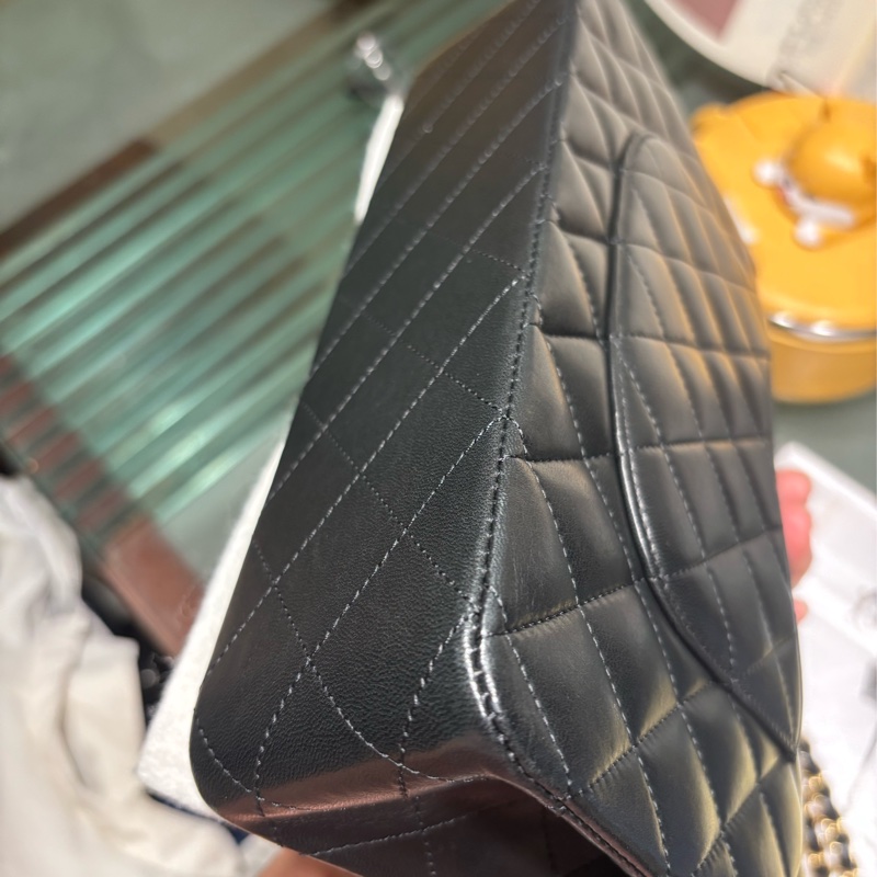 🌷🌷🌷香奈兒經典黑金classicflap25-8