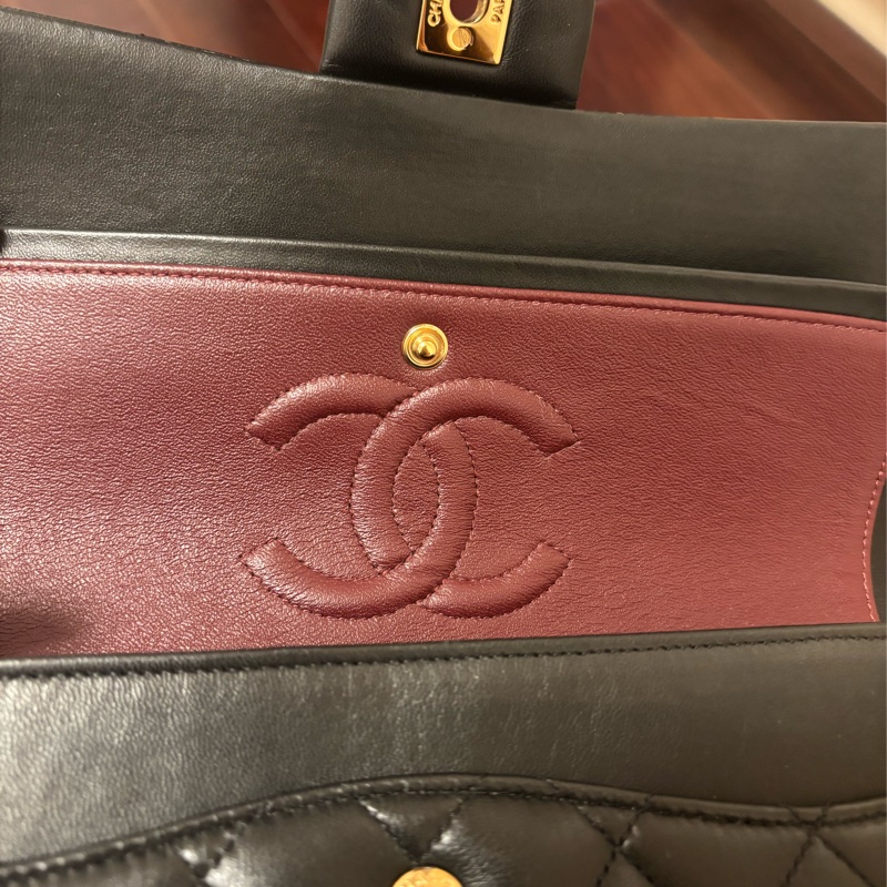 🌷🌷🌷香奈兒經典黑金classicflap25-10