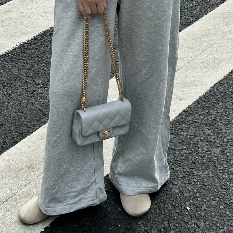Chanel 灰色 愛心調節釦 25c新品 CF20-0