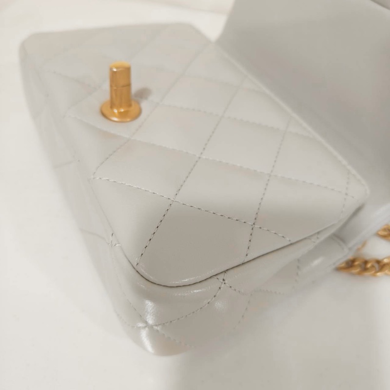 Chanel 灰色 愛心調節釦 25c新品 CF20-12