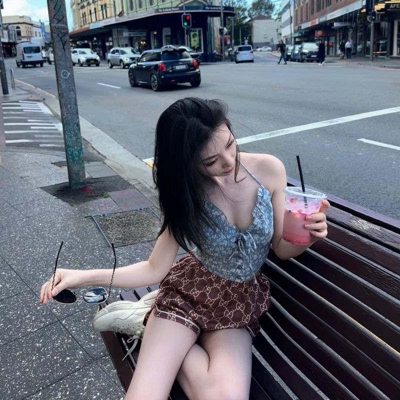 Gucci 全新 老花短褲 XS-0